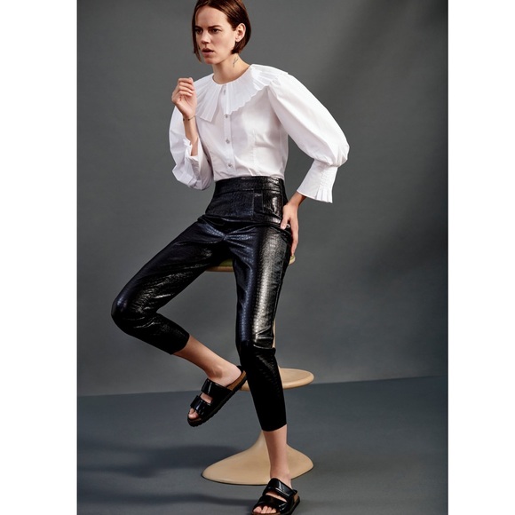 Zara Faux Leather Pants - Picture 2 of 6
